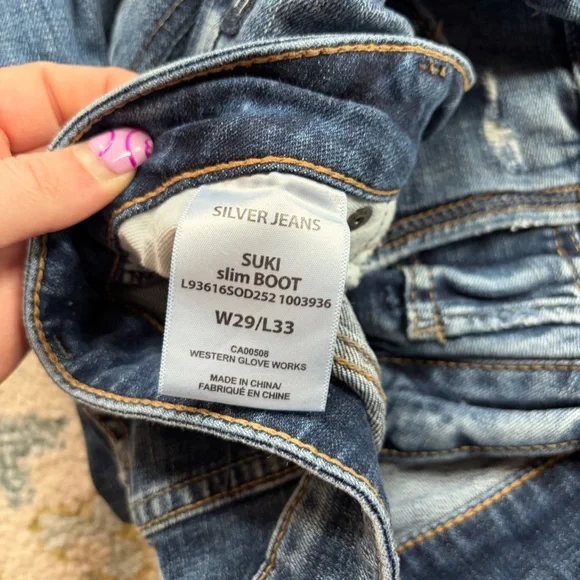 Silver Jeans Women's Boot Cut Jeans - Blue - Picture 4 of 4